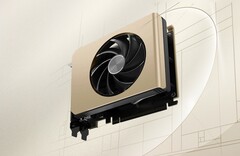 La compacta MSI GeForce RTX 5050 Inspire ITX presenta un elegante diseño dorado (Fuente de la imagen: MSI)