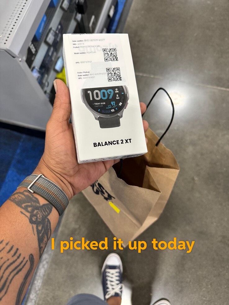 Los pedidos del smartwatch Amazfit Balance 2 XT están siendo atendidos por los usuarios, según se ha confirmado en Reddit (imagen de usuario superior). (Fuente de la imagen: u/AndrePDX vía Reddit)