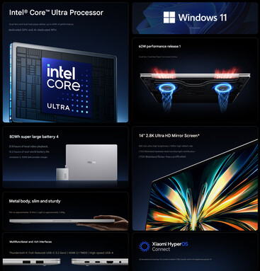 Características principales del portátil Redmi Book 14 2026 (traducción automática)