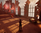 En Curyeux, usted juega como Lucienne, que navega por un paisaje moldeado por sus recuerdos y sentimientos. (Fuente de la imagen: Steam)