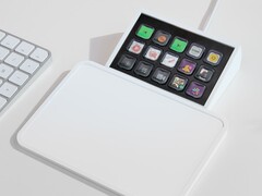 En la imagen: módulo Stream Deck de 15 teclas instalado en un trackpad. Los aficionados pueden ahora añadir botones Stream Deck a sus construcciones personalizadas sin tener que desmontar las versiones de venta al público. (Fuente de la imagen: Elgato)