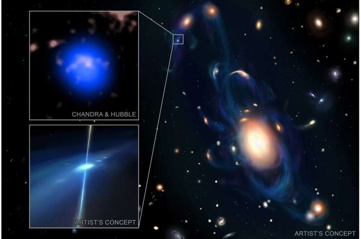 Ilustración artística que muestra la colisión entre estas dos estrellas de neutrones.