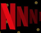 La 'N' del logotipo de Netflix, estilizada sobre fondo negro.