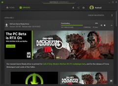 Descarga de la actualización 537.58 del controlador Game Ready de Nvidia GeForce a través de GeForce Experience (Fuente: Propia)