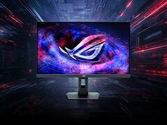El ROG Strix Pulsar XG27AQNGV tiene biseles delgados y un soporte más pequeño que los anteriores monitores para juegos equivalentes de Asus. (Fuente de la imagen: Asus)