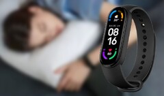 La Mi Smart Band 6 ha recibido una actualización del monitor de calidad de la respiración durante el sueño. (Fuente de la imagen: Xiaomi/Gearbest - editado)
