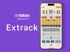 La aplicación Yamaha Extrack permite a los músicos que están solos practicar la interpretación de canciones como si estuviera presente una banda real. (Fuente de la imagen: Yamaha Japón)