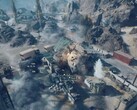 Un helicóptero de ataque disparando y destruyendo un edificio en Battlefield 6. (Fuente de la imagen: Battlefield en YouTube, captura de pantalla)