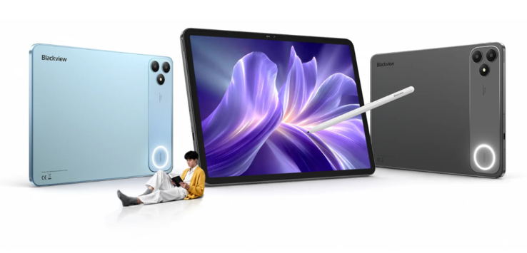 El avance del Blackview Zeno 6 Pro muestra la tableta desde la parte delantera y trasera