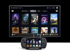 El GPD Win 5 con lo que parece ser una nueva estación de acoplamiento GPD. (Fuente de la imagen: GPD - editado)