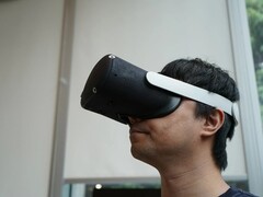 Prototipo de casco de realidad virtual Meta Tiramisu. (Fuente de la imagen: Meta)