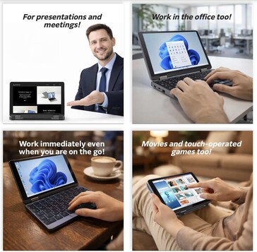 El portátil Pocket 8 es extremadamente compacto.