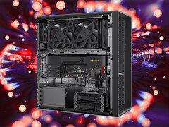 Un vistazo al interior de la ThinkStation P4.