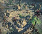 Una imagen que muestra una batalla en Age of Wonders: Planetfall.