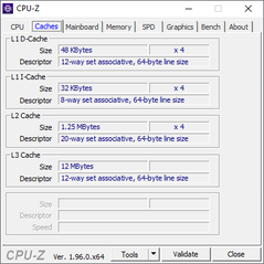 Cachés de la CPU-Z