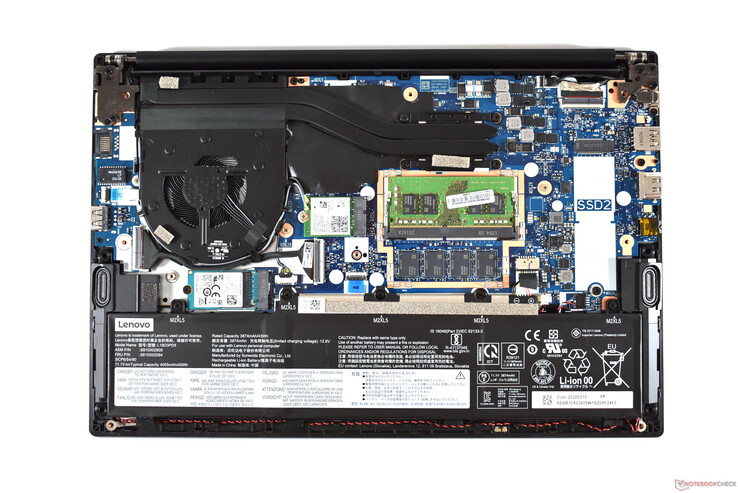 Vista de las entrañas del ThinkPad E14 Gen 2