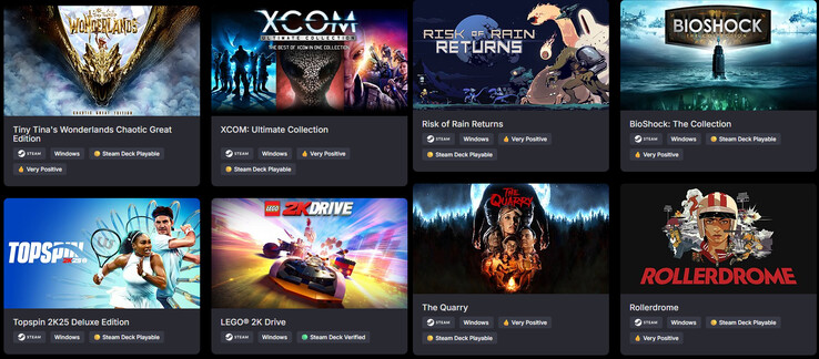 Todo lo que incluye The 2K Collection (Fuente de la imagen: Green Man Gaming)