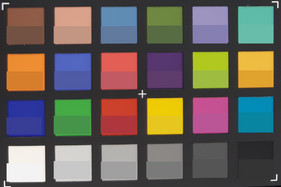 Pasaporte ColorChecker: la parte inferior de cada campo muestra los colores de destino.