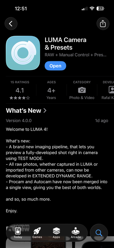 (Fuente de la imagen: Apple app store)
