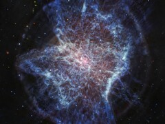 Imagen en el infrarrojo medio de la nebulosa planetaria NGC 6072 (Fuente de la imagen: NASA, ESA, CSA y STScI; recortada)
