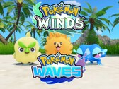 Se muestra el banner de los Pokémon iniciales de «Pokémon: Vientos y Olas»