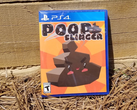 Una imagen de uno de los discos de juegos de PS4 más raros del mundo, Poop Slinger