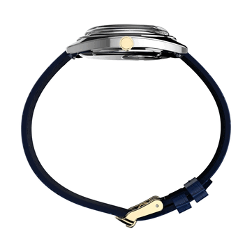 Vista lateral del Timex Q 1976 Day and Date