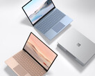 Se espera que el Surface Laptop Go 2 se lance en cuatro colores, incluidos los tres mostrados aquí. (Fuente de la imagen: Microsoft)