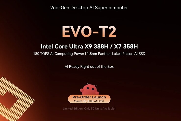 Los pedidos anticipados del mini PC para juegos GMKtec Evo-T2 se abrirán a finales de este mes.