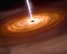 Un agujero negro supermasivo en el centro de una galaxia. En la imagen, una representación conceptual de un agujero negro. (Fuente de la imagen: NASA, ESA, CSA, Joseph Olmsted (STScI))