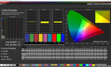 Fidelidad del color (esquema de color: Color original Pro, temperatura de color: cálido, espacio de color de destino: sRGB)