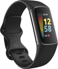 Fitbit Charge 5 - negro. (Fuente de la imagen: @evleaks)