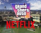 Cartel del «GTA 6 Netflix Extended Look» mostrado con Grassrivers