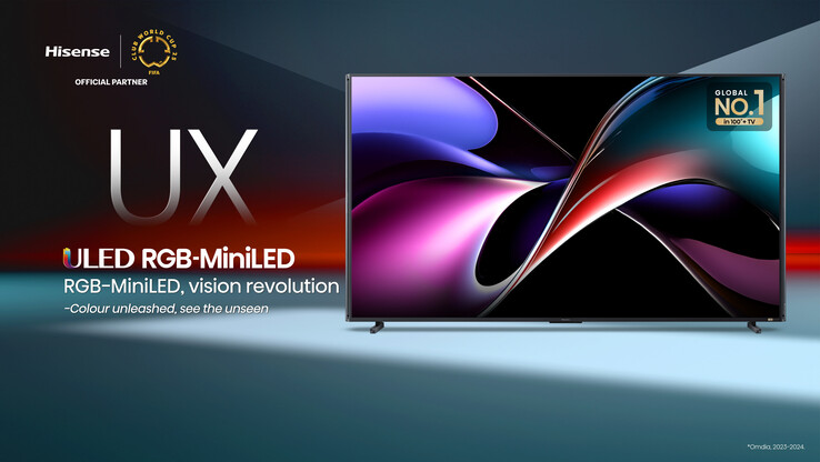 El televisor Hisense 116UX Mini-LED RGB. (Fuente de la imagen: Hisense)