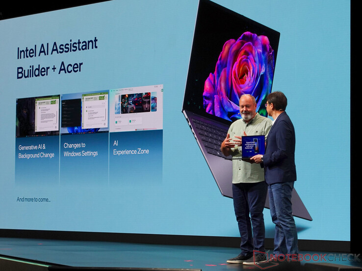 Intel Panther Lake presenta una NPU más potente que permite más casos de uso de IA. (Fuente de la imagen: Notebookcheck)