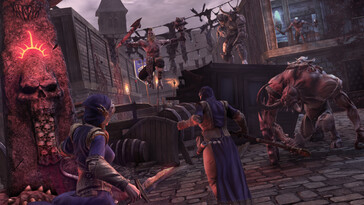 Una imagen que muestra una batalla en Mordheim: City of the Damned.
