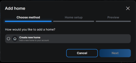 Al crear una nueva página de inicio, se pueden personalizar el nombre y el icono.