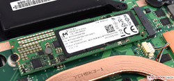 SSD M.2 con 256 GB de espacio de almacenamiento