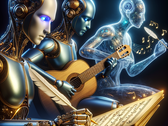 Udio lanza un servicio gratuito de creación de canciones con IA que convierte las indicaciones de texto en canciones en cuestión de segundos. (Fuente: AI image Dall-E 3)