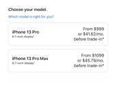 Apple's precios para el iPhone 13 Pro y iPhone 13 Pro Max son innegablemente altos (Imagen: Apple Store)