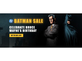 La imagen de portada de la venta de Warner Bros. y DC Batman en Steam con Bruce Wayne y Batman (Fuente de la imagen: Steam)
