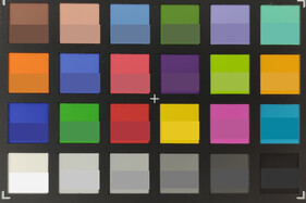 ColorChecker Passport: La mitad inferior de cada área de color muestra el color de referencia