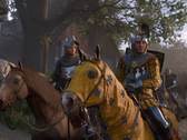 Una captura de pantalla que muestra a Henry y Hans Capon de Kingdom Come Deliverance 2 montando a caballo