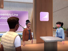 Microsoft Teams Immersive Events permite celebrar reuniones de RV con avatares en 3D que no tienen cuerpo. (Fuente de la imagen: Microsoft)