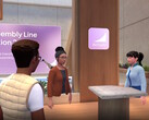 Microsoft Teams Immersive Events permite celebrar reuniones de RV con avatares en 3D que no tienen cuerpo. (Fuente de la imagen: Microsoft)