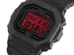 El Casio G-Shock DW5600BBR-1 (en la imagen) tendrá una pantalla única de color rojo ámbar intenso. (Fuente de la imagen: Great G-Shock World)