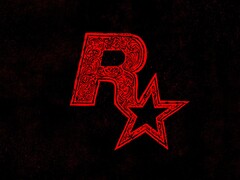 Se muestra el logotipo de Linocut Rockstar Games