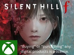 Listado de juegos de Silent Hill f para Xbox con descargo de responsabilidad (Fuente de la imagen: Xbox gaming with edits)
