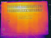 Temperature development underside (idle)