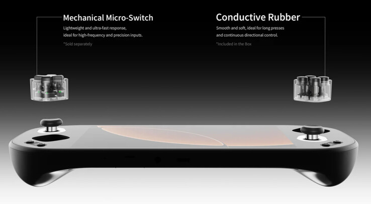 El Pocket Max admite botones intercambiables como el Ayaneo 3.